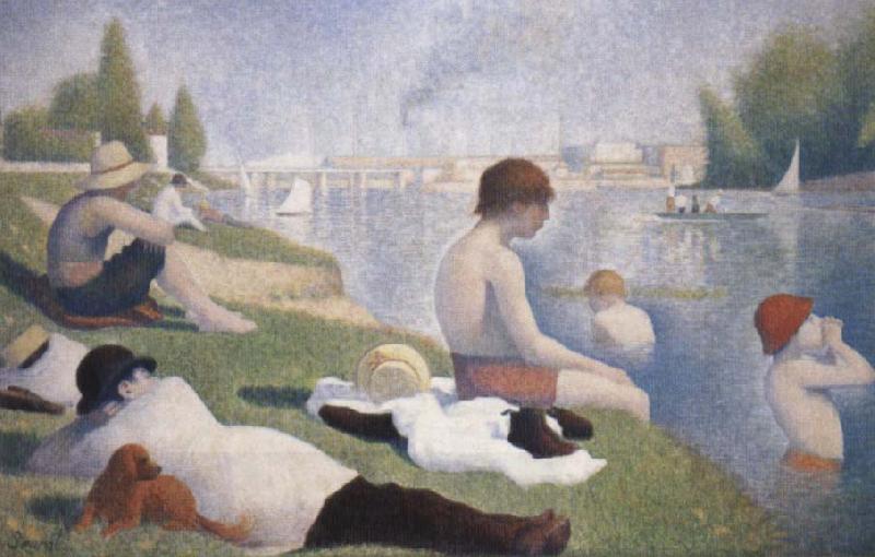 Georges Seurat Bathers at Asnieres oil painting picture